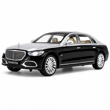 Машинка Mercedes Maybach S680 1:24 Черно-серый (C2409, 6973140917092)