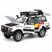 Машинка Toyota Land Cruiser LC80 1:24 Белый (C4062, 6971697756362)