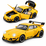 Машинка Porsche 911 RWB 1:22 Желтый (VB24455, 6948576344552)