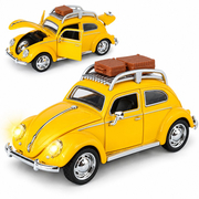 Машинка Volkswagen Beetle 1:32 Желтый (32522, 6972112099668)