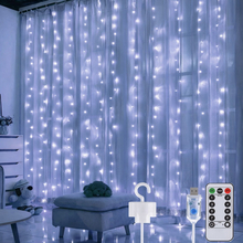 Гирлянда-штора Роса 3х2м 200LED USB Холодный Белый (60928)