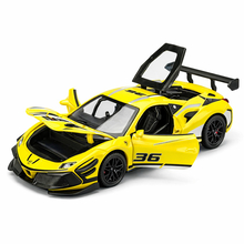 Машинка Ferrari 488 Желтый 1:32 игрушка (10820, 6974170651970)