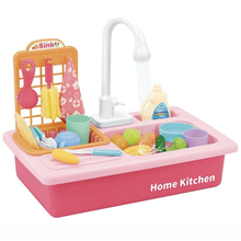 Игрушка мойка посуды с аксессуарами Розовый (WD-P24, 6965447400759)