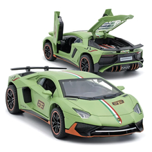 Машинка Lamborghini Aventador 1:32 игрушка Зеленый (3239A, 6968873650972)