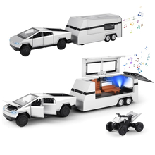 Машинка Tesla Cybertruck A3230 с прицепом 1:32 серый (6981712651428) Машинка Tesla Cybertruck A3230 с прицепом 1:32 серый (6981712651428)