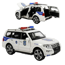 Машинка Mitsubishi Pajero полицейская 1:32 игрушка Белый (51282, 6945717415782)