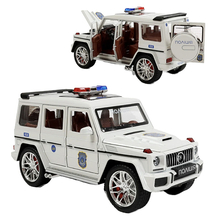 Машинка Gelandewagen Mercedes полиция 1:24 игрушка Белый (32968, 6945717415751)