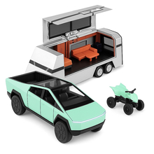 Машинка Tesla Cybertruck с прицепом 1:32 игрушка Мятный (CZ58B, 6976008653934) Машинка Tesla Cybertruck с прицепом 1:32 игрушка Мятный (CZ58B, 6976008653934)