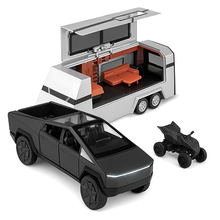 Машинка Tesla Cybertruck с прицепом 1:32 игрушка Черный (CZ58B, 6976008653934) Машинка Tesla Cybertruck с прицепом 1:32 игрушка Черный (CZ58B, 6976008653934)