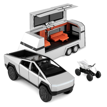 Машинка Tesla Cybertruck с прицепом 1:32 игрушка Серый (CZ58B, 6976008653934) Машинка Tesla Cybertruck с прицепом 1:32 игрушка Серый (CZ58B, 6976008653934)