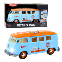Ретро автобус Retro Van игрушка Голубой (666-15P, 6974551114735)