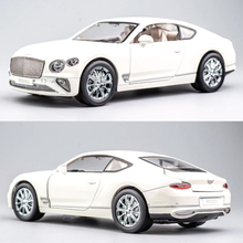 Машинка коллекционная ТК Union Group Bentley Continental GT металлическая моделька игрушечная с подсветкой фар 1:24 Белый (9666329)