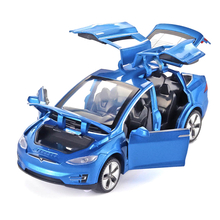 Машинка Tesla Model X 636 1:32 синий (6949690816369) Машинка Tesla Model X 636 1:32 синий (6949690816369)