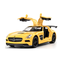 Машинка Mercedes SLS AMG 1:32 игрушечная Желтый (87036, 6974170651383)