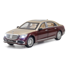 Машинка Mercedes Maybach S600 1:24 игрушечная Бордовый (GT-7618, 6976008651923)