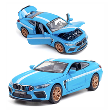 Машинка BMW M8 1:32 игрушечная Голубой (LF-04412, 6968873651412)