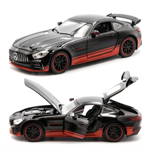 Машинка Mercedes Benz AMG GTR 1:32 игрушечная Черный (LF-53972, 6968873090945)